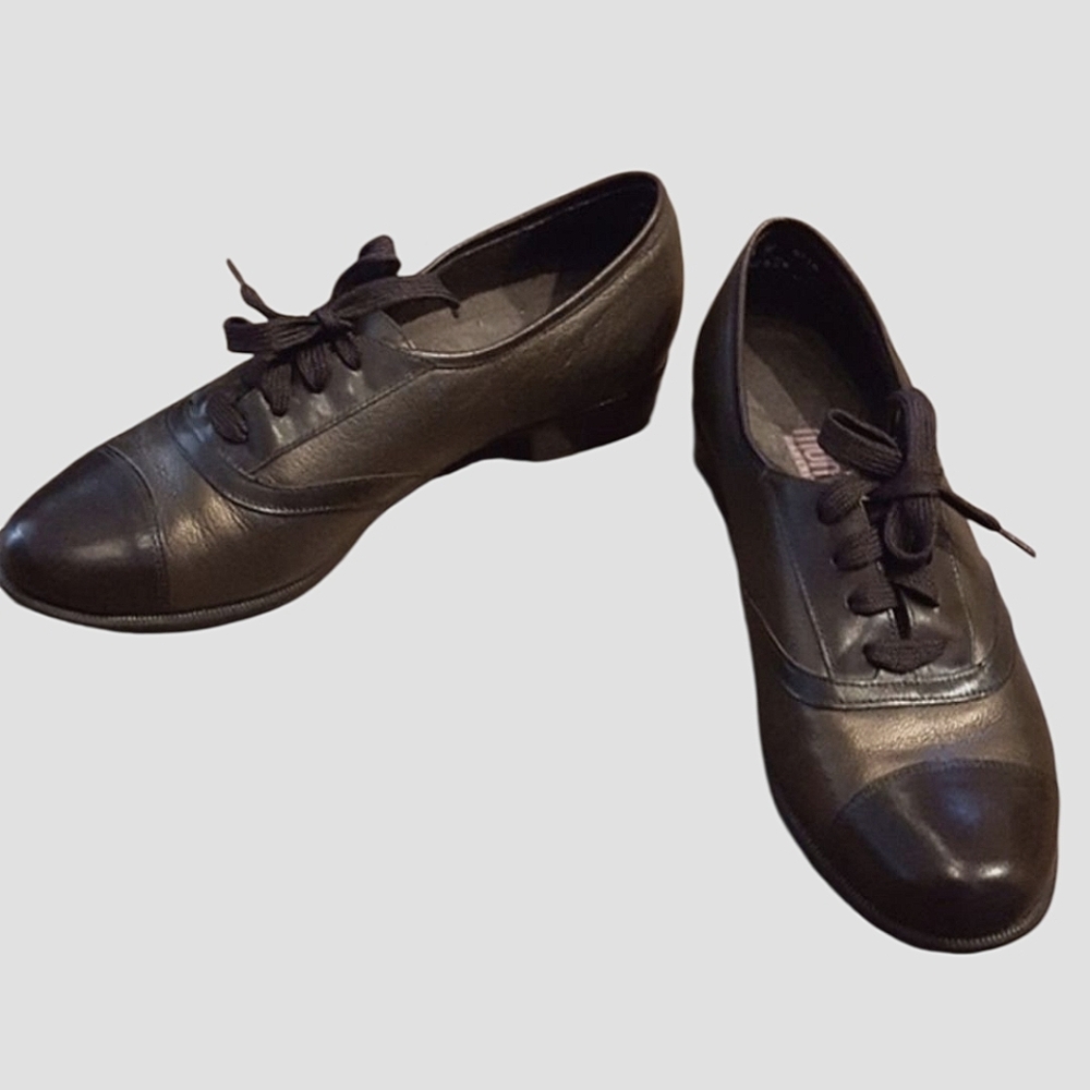 Munro‎ Metallic Bronze Two Tone Ascot Leather Lace Up Oxfords